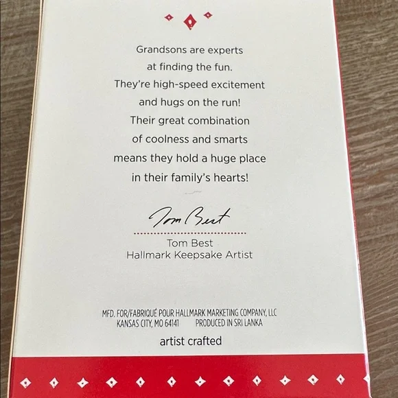 Hallmark Keepsake Grandson Ornament with Blue and Green Accents - Picture 5 of 6